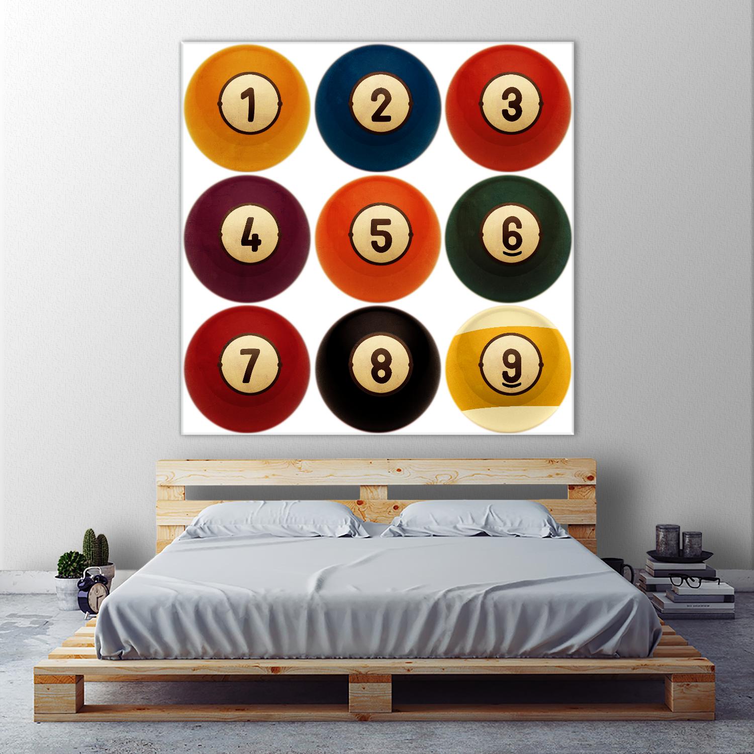 Billiards by GI ArtLab on GIANT ART - yellow leisure