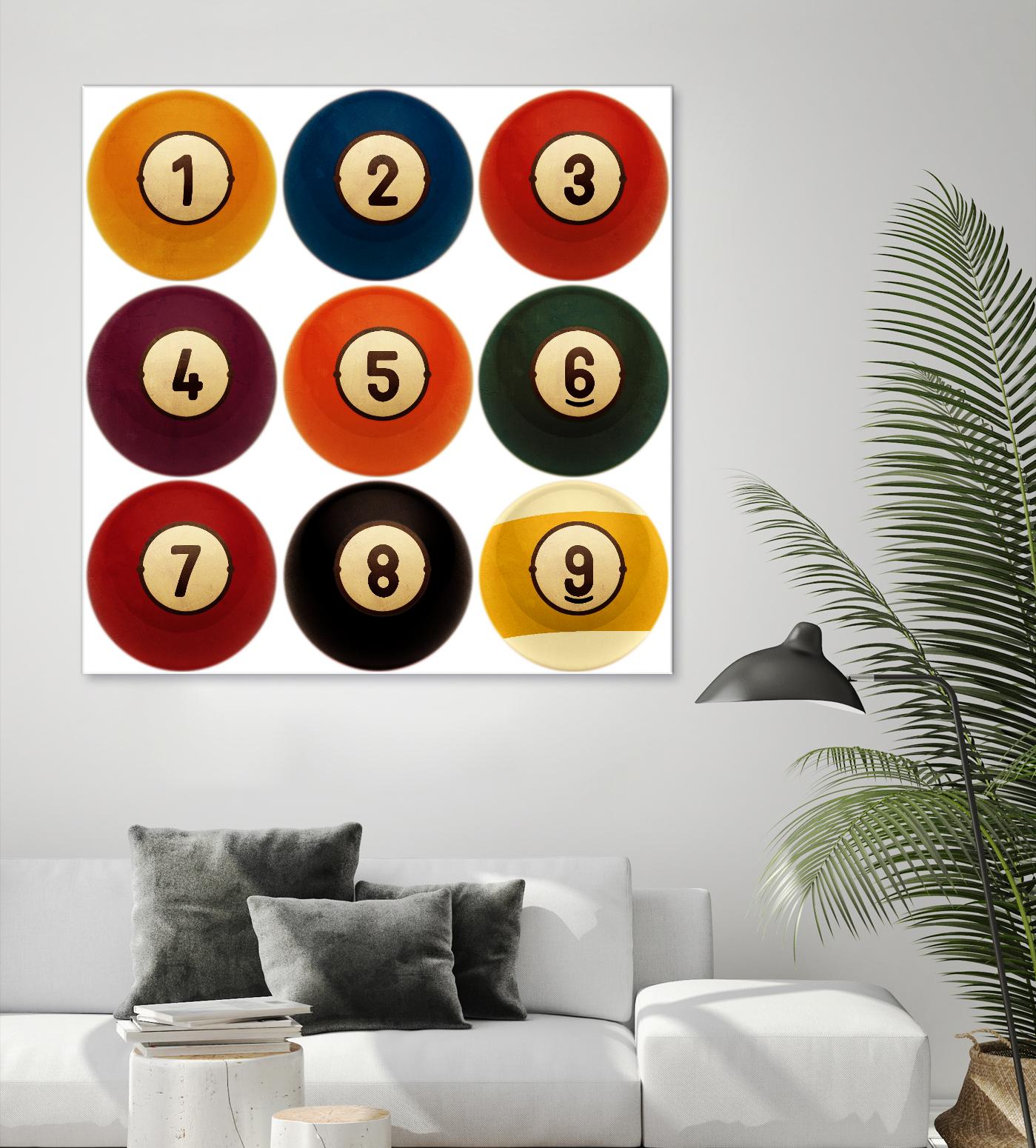 Billiards by GI ArtLab on GIANT ART - yellow leisure