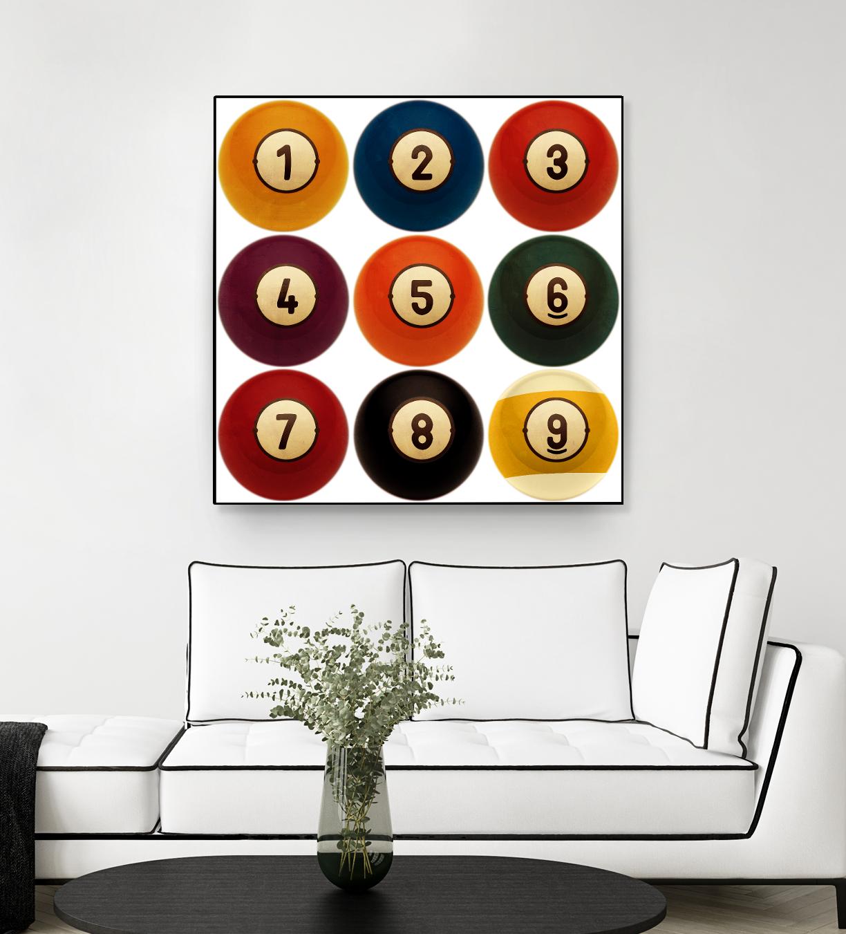 Billiards by GI ArtLab on GIANT ART - yellow leisure