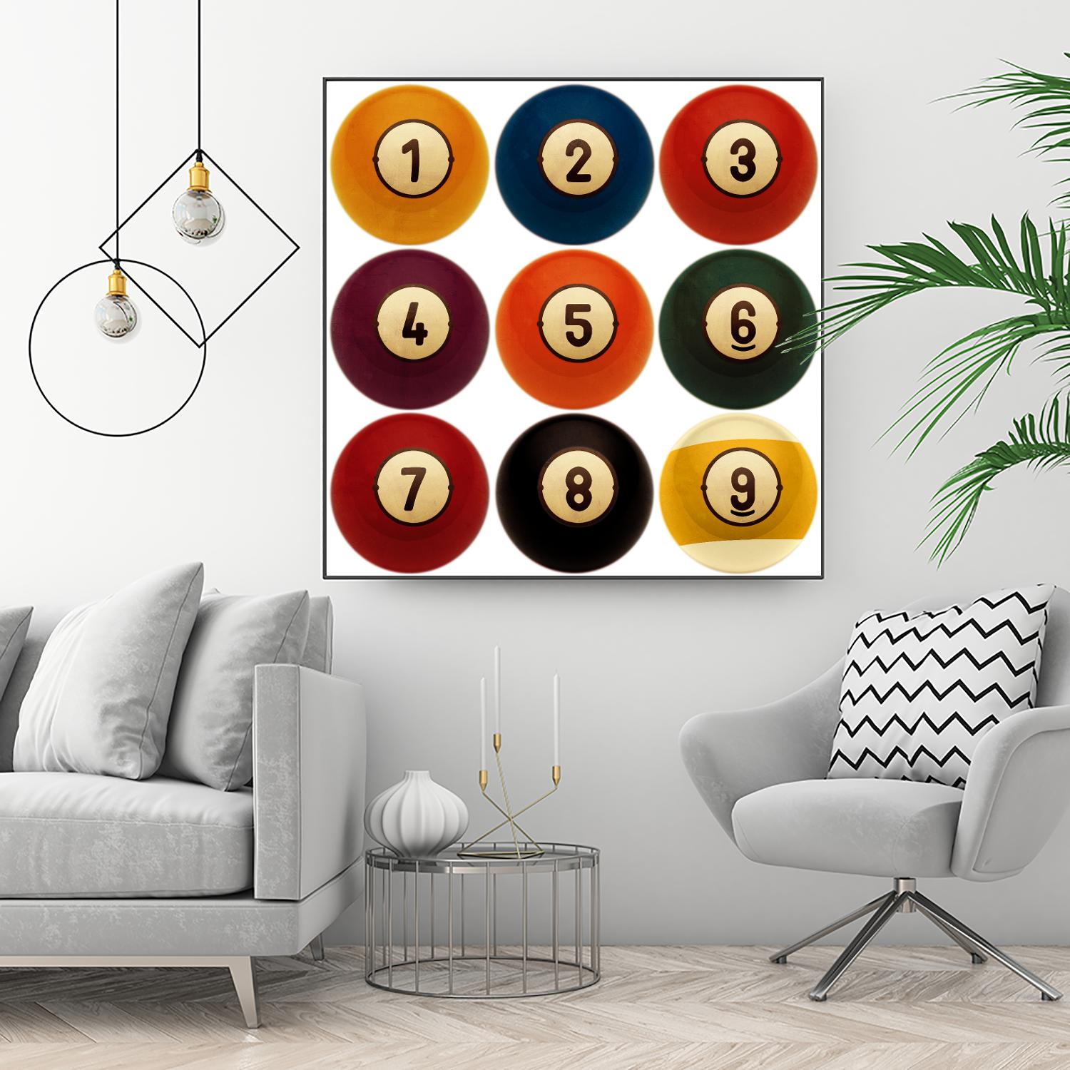 Billiards by GI ArtLab on GIANT ART - yellow leisure