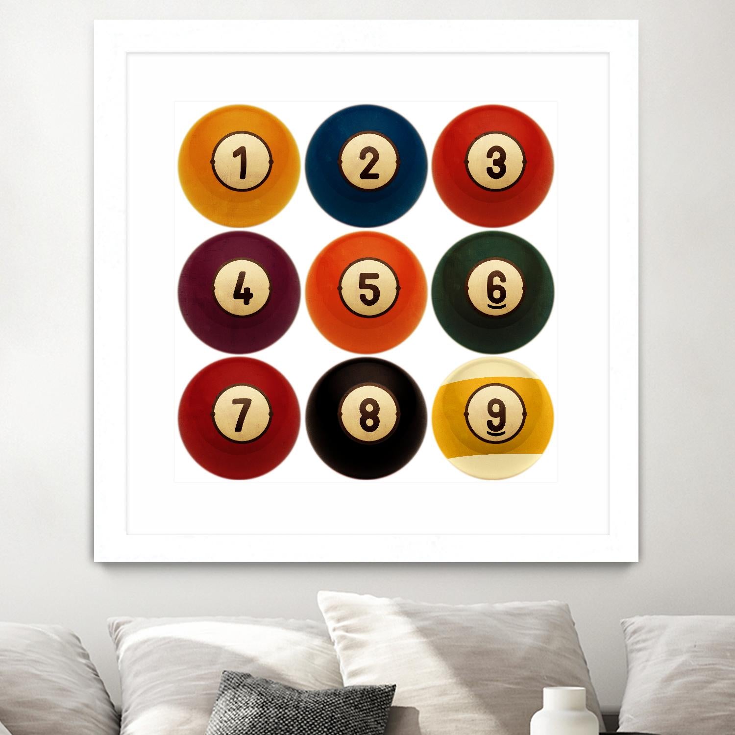 Billiards by GI ArtLab on GIANT ART - yellow leisure