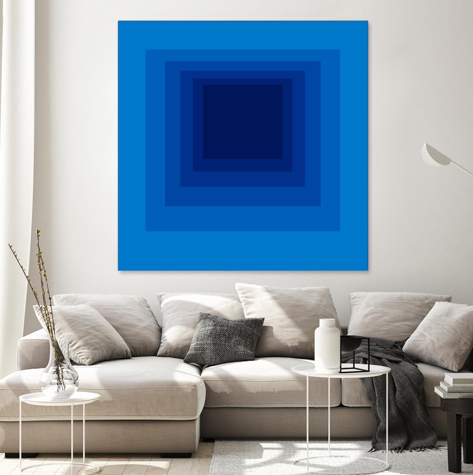 After Josef B by GI ArtLab on GIANT ART - blue abstract