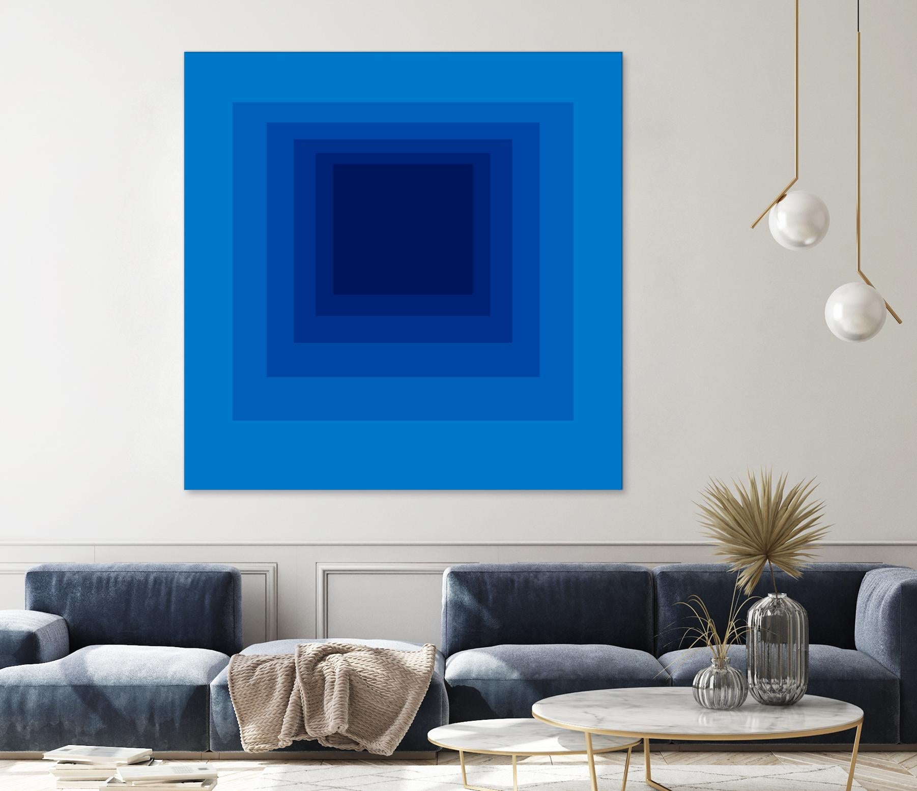 After Josef B by GI ArtLab on GIANT ART - blue abstract