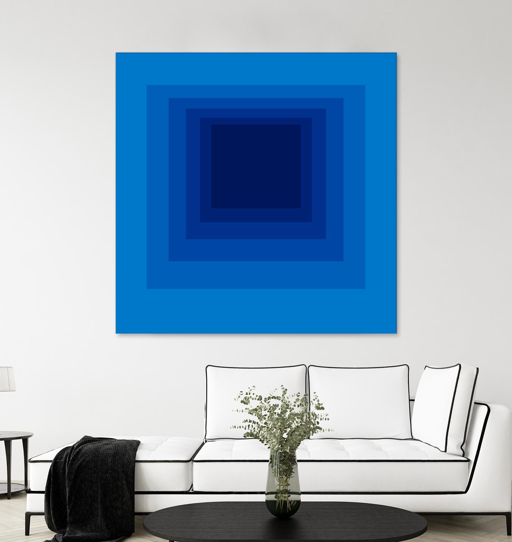 After Josef B by GI ArtLab on GIANT ART - blue abstract