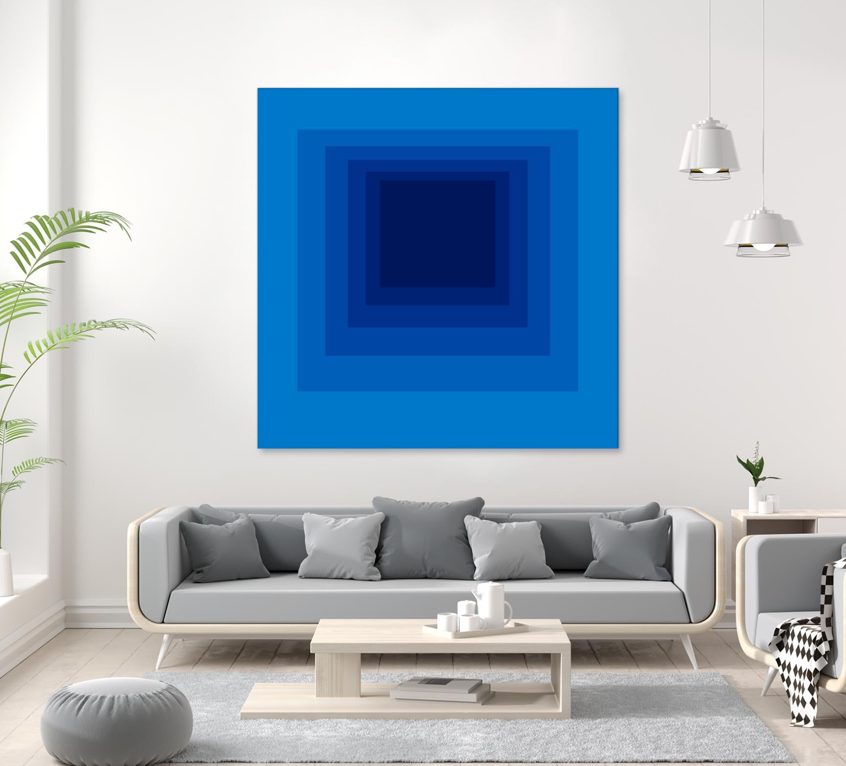 After Josef B by GI ArtLab on GIANT ART - blue abstract