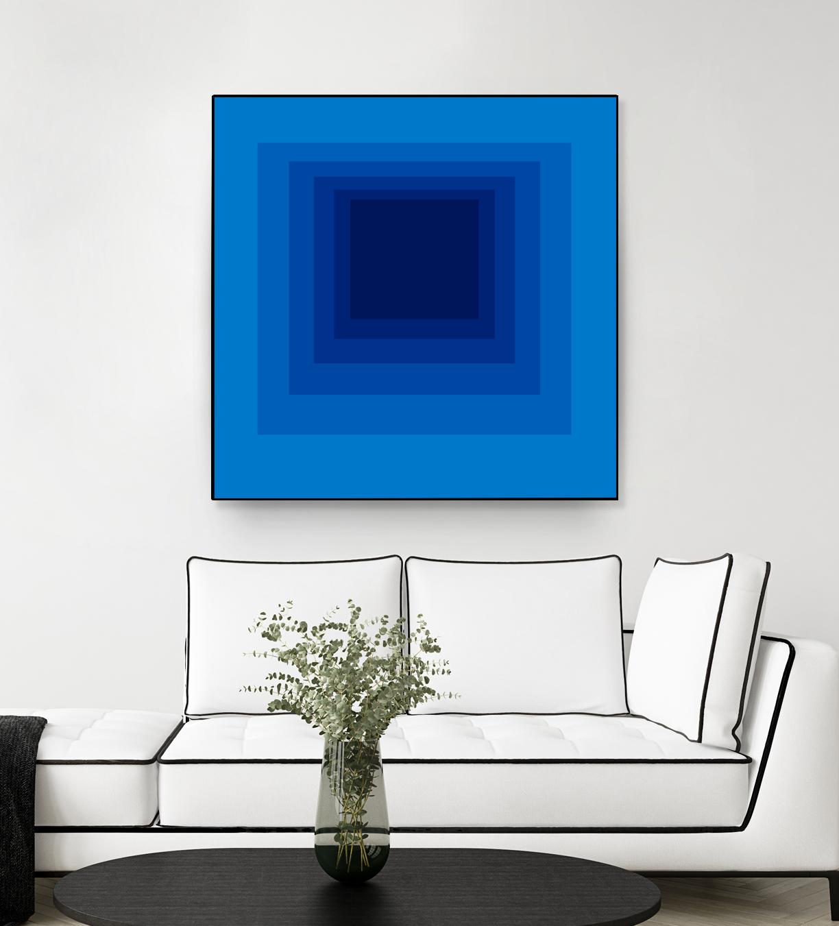 After Josef B by GI ArtLab on GIANT ART - blue abstract