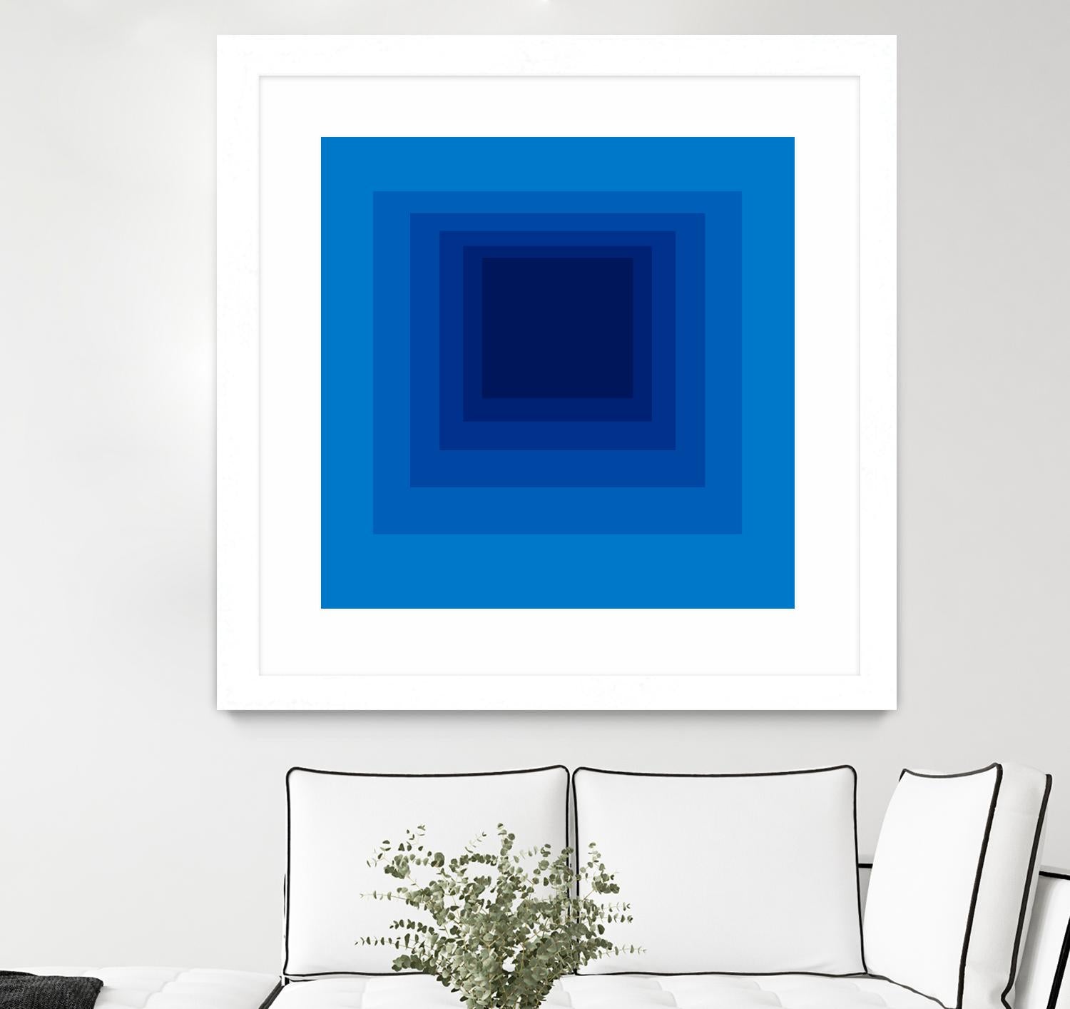 After Josef B by GI ArtLab on GIANT ART - blue abstract