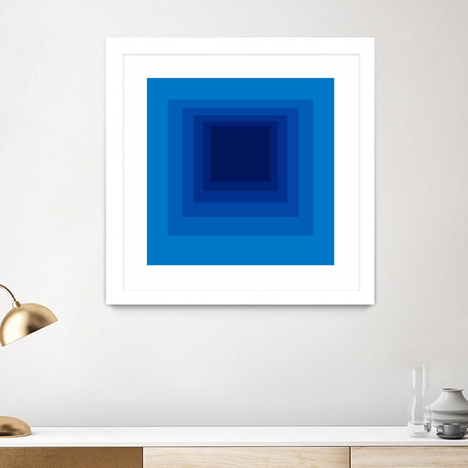 After Josef B by GI ArtLab on GIANT ART - blue abstract
