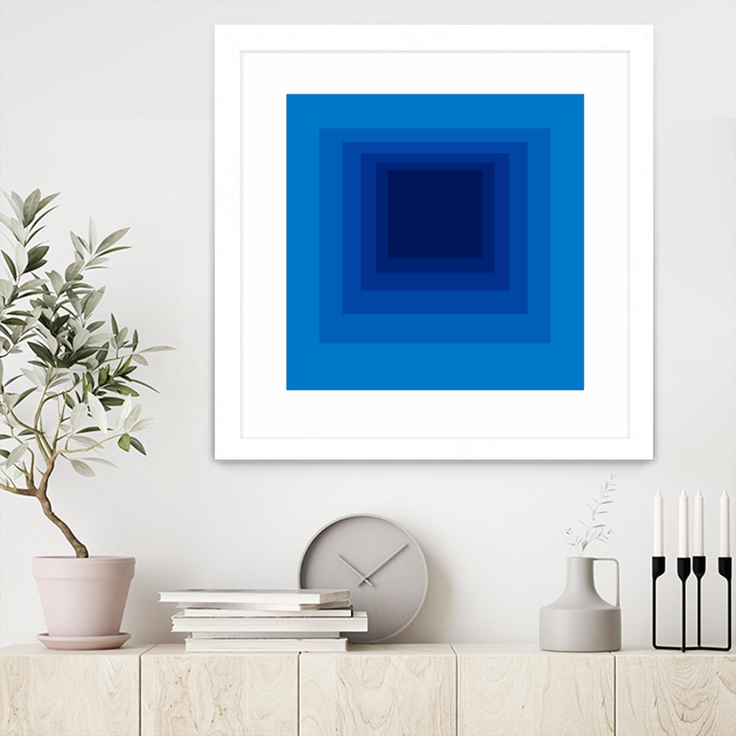 After Josef B by GI ArtLab on GIANT ART - blue abstract