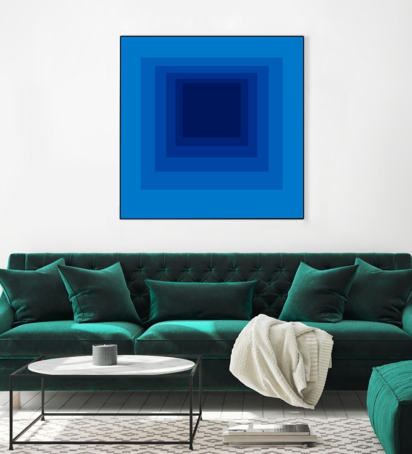 After Josef B by GI ArtLab on GIANT ART - blue abstract