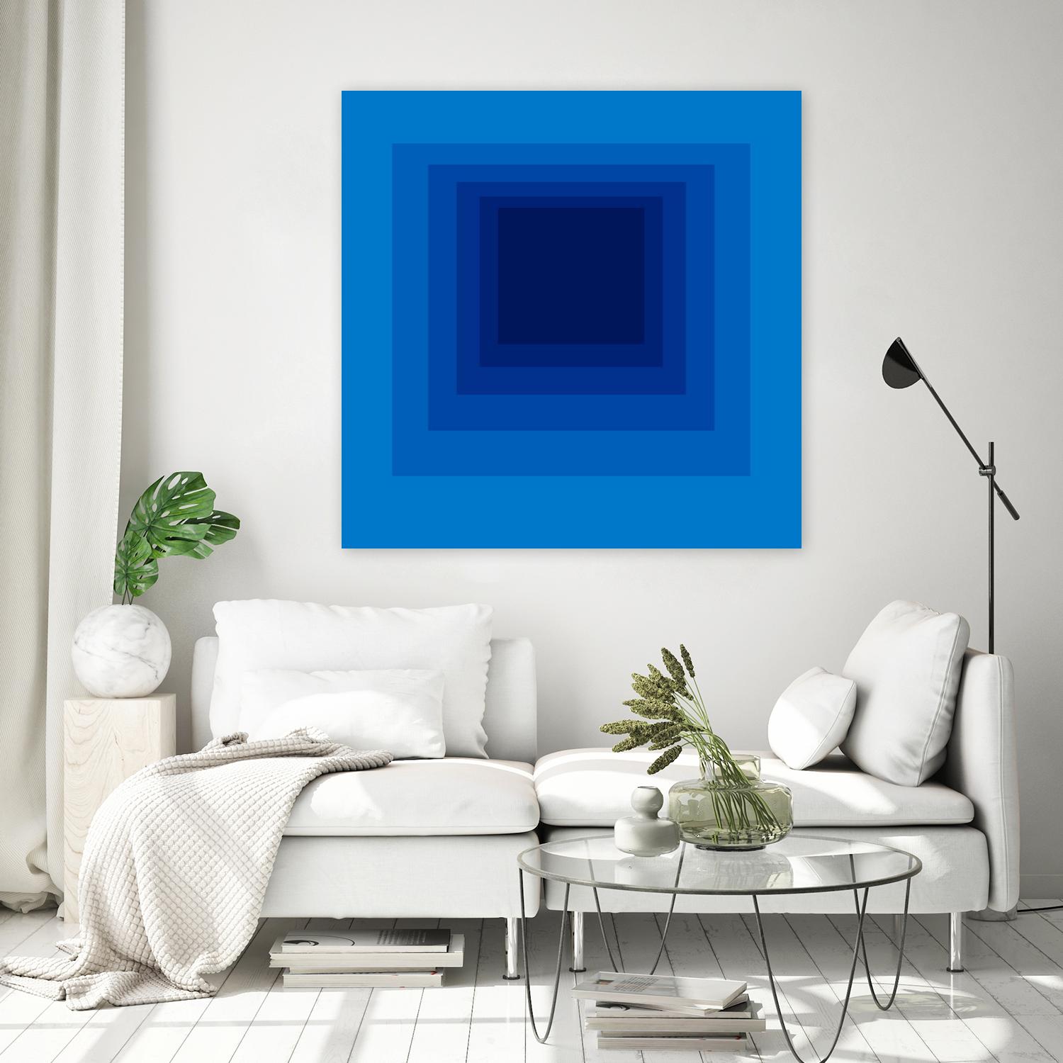 After Josef B by GI ArtLab on GIANT ART - blue abstract