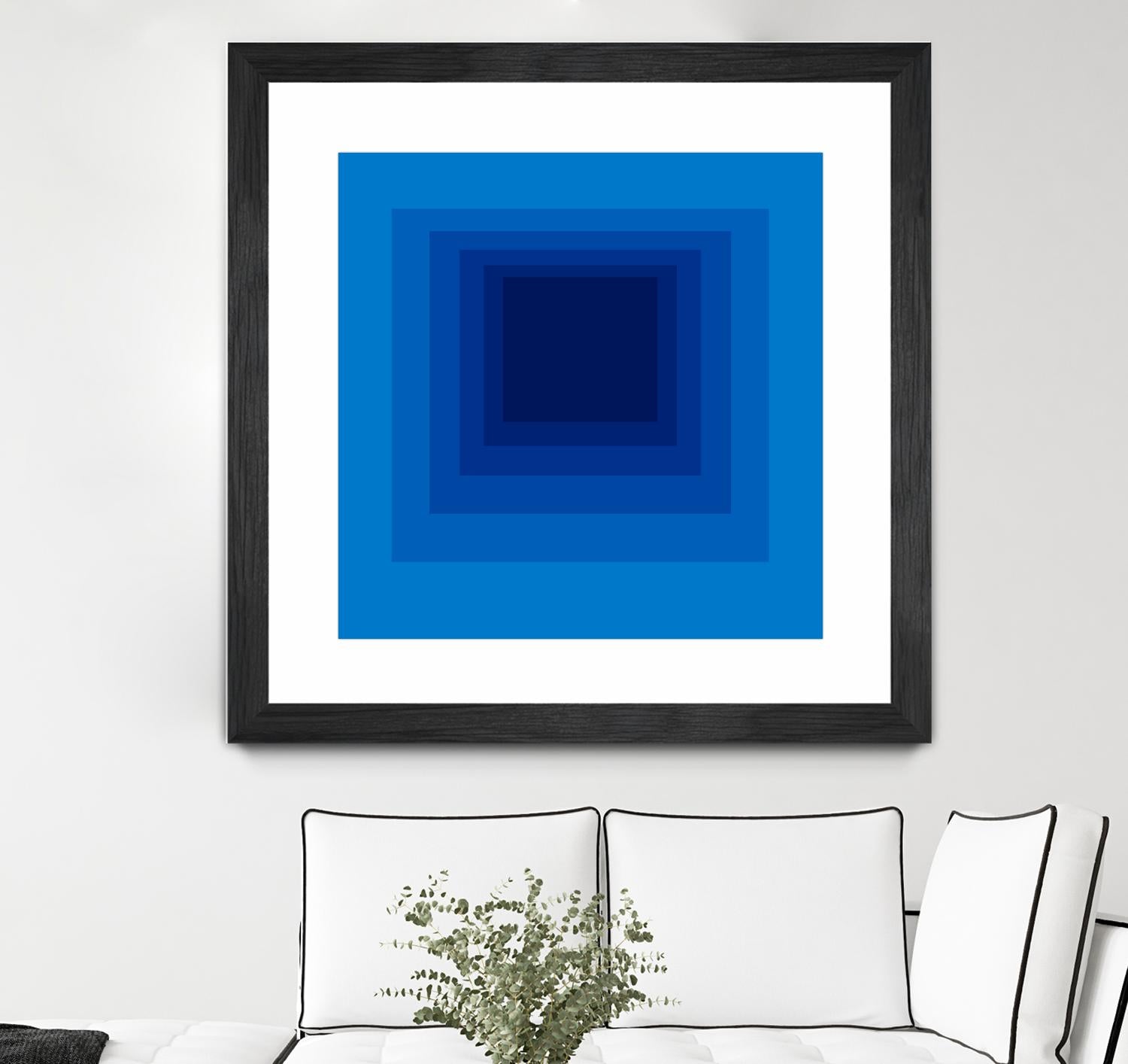 After Josef B by GI ArtLab on GIANT ART - blue abstract