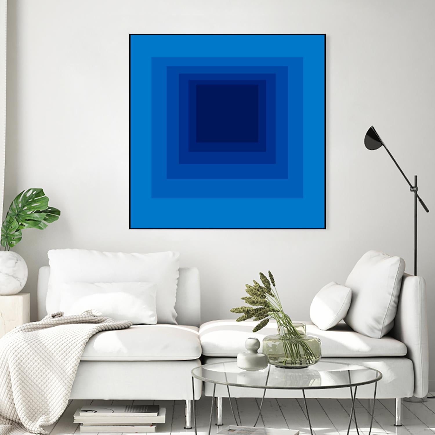 After Josef B by GI ArtLab on GIANT ART - blue abstract
