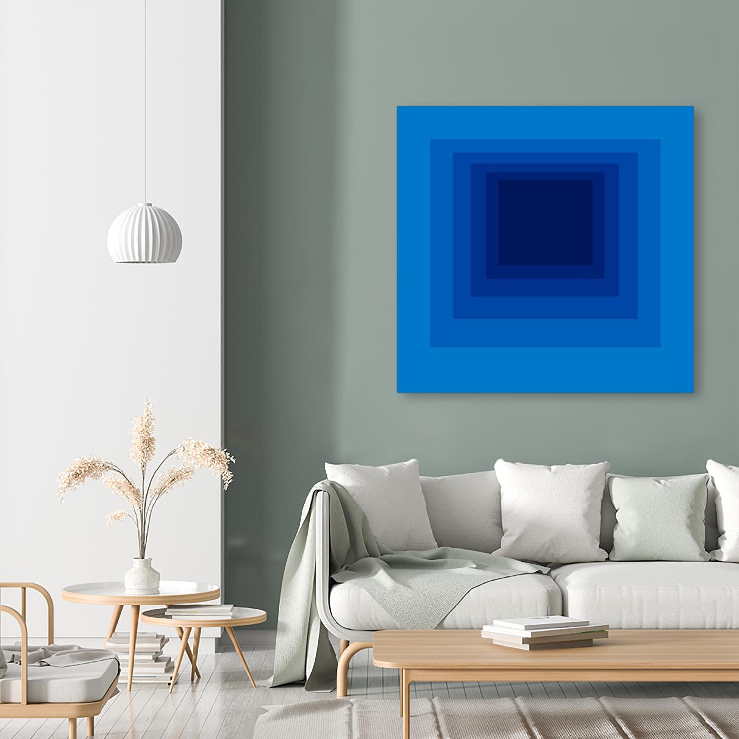 After Josef B by GI ArtLab on GIANT ART - blue abstract