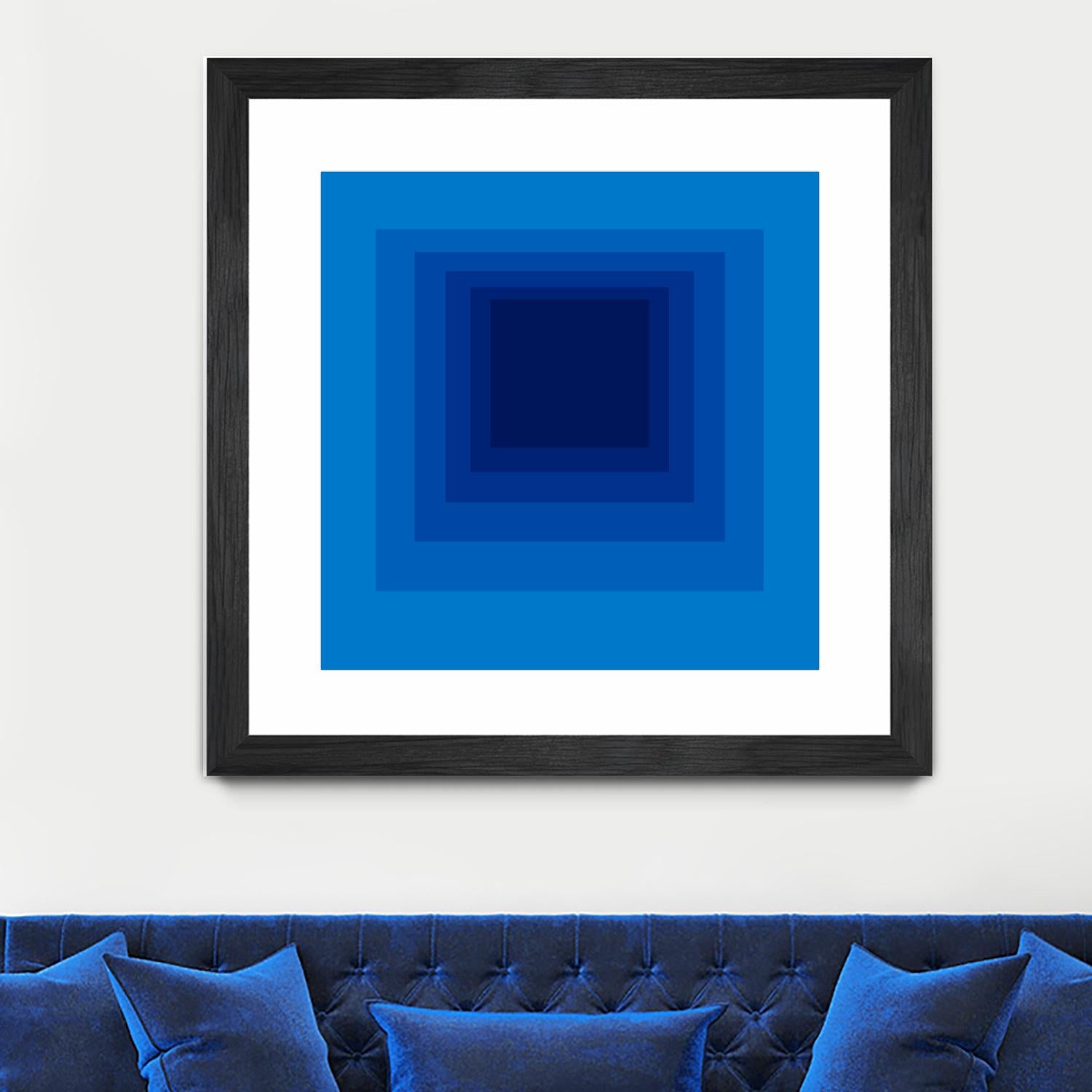 After Josef B by GI ArtLab on GIANT ART - blue abstract