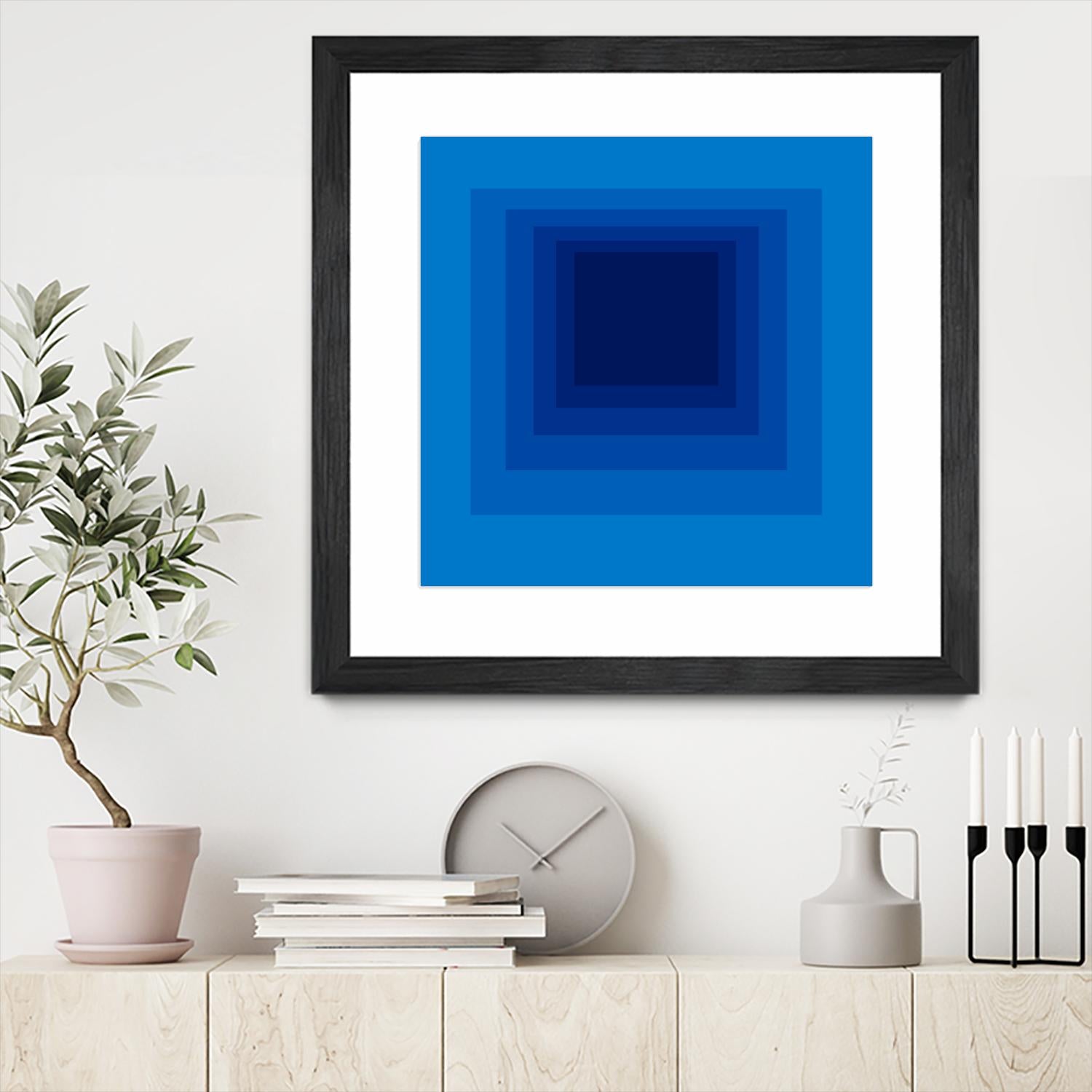 After Josef B by GI ArtLab on GIANT ART - blue abstract