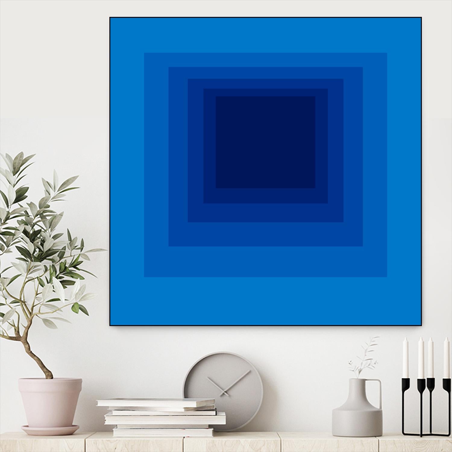 After Josef B by GI ArtLab on GIANT ART - blue abstract