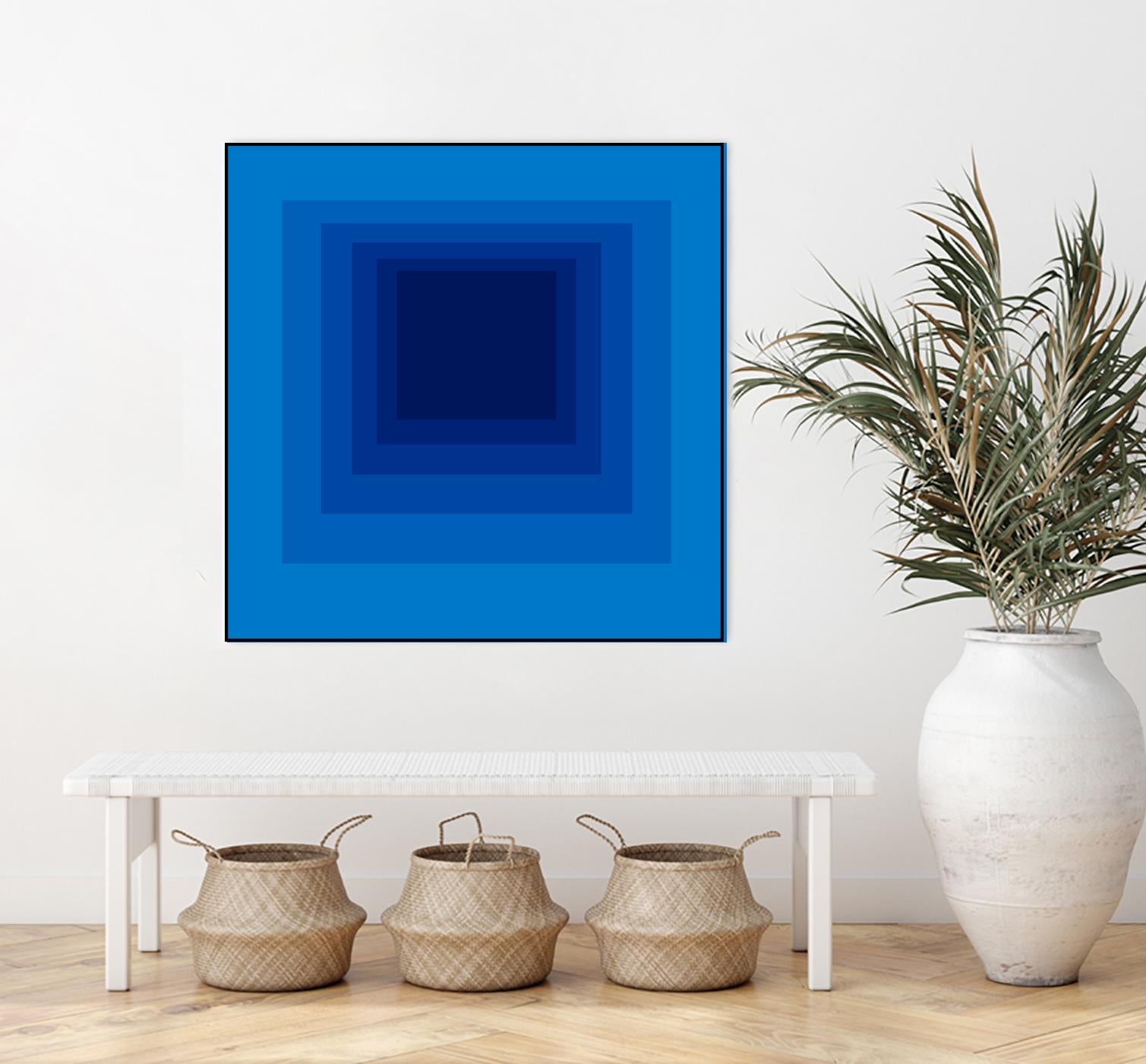 After Josef B by GI ArtLab on GIANT ART - blue abstract