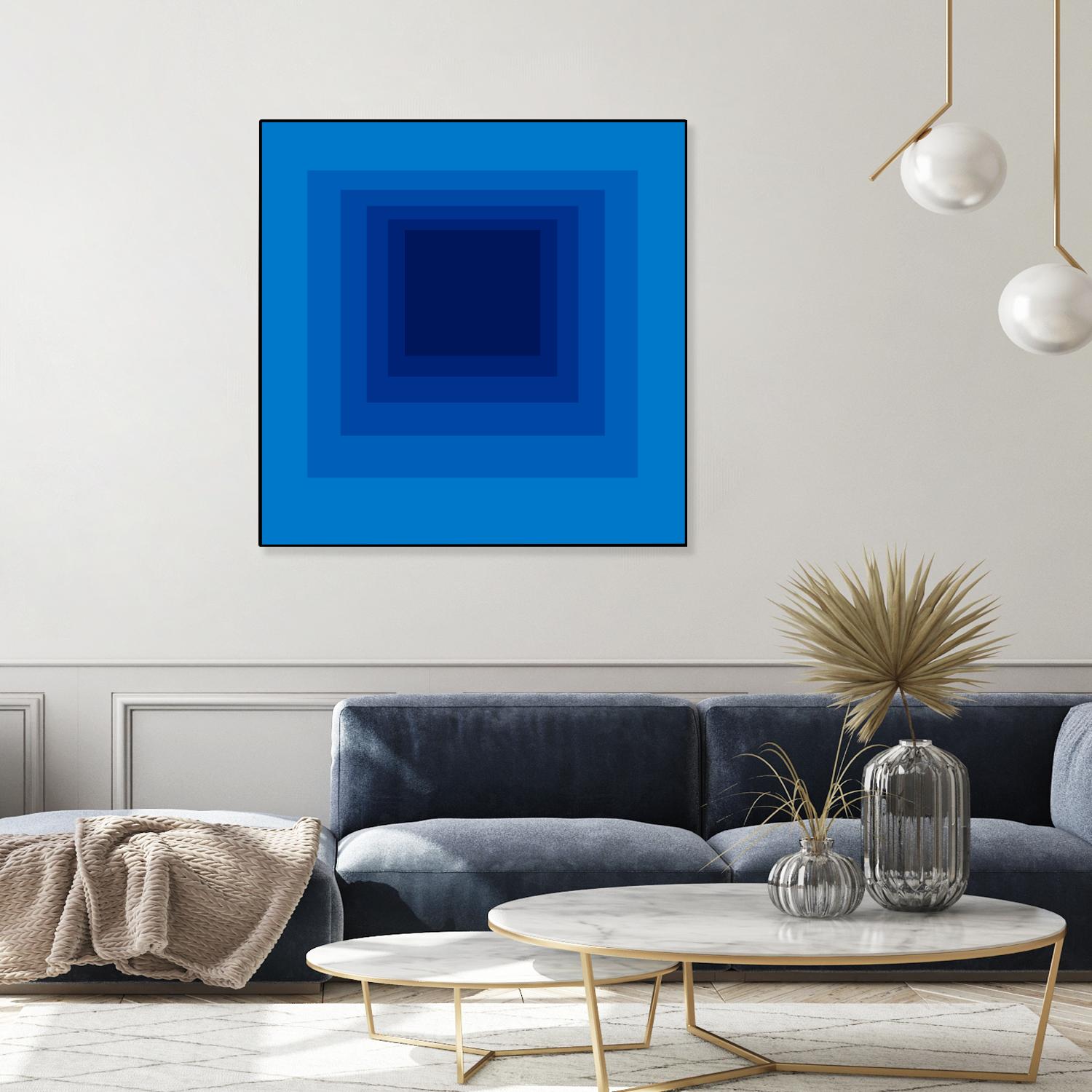 After Josef B by GI ArtLab on GIANT ART - blue abstract