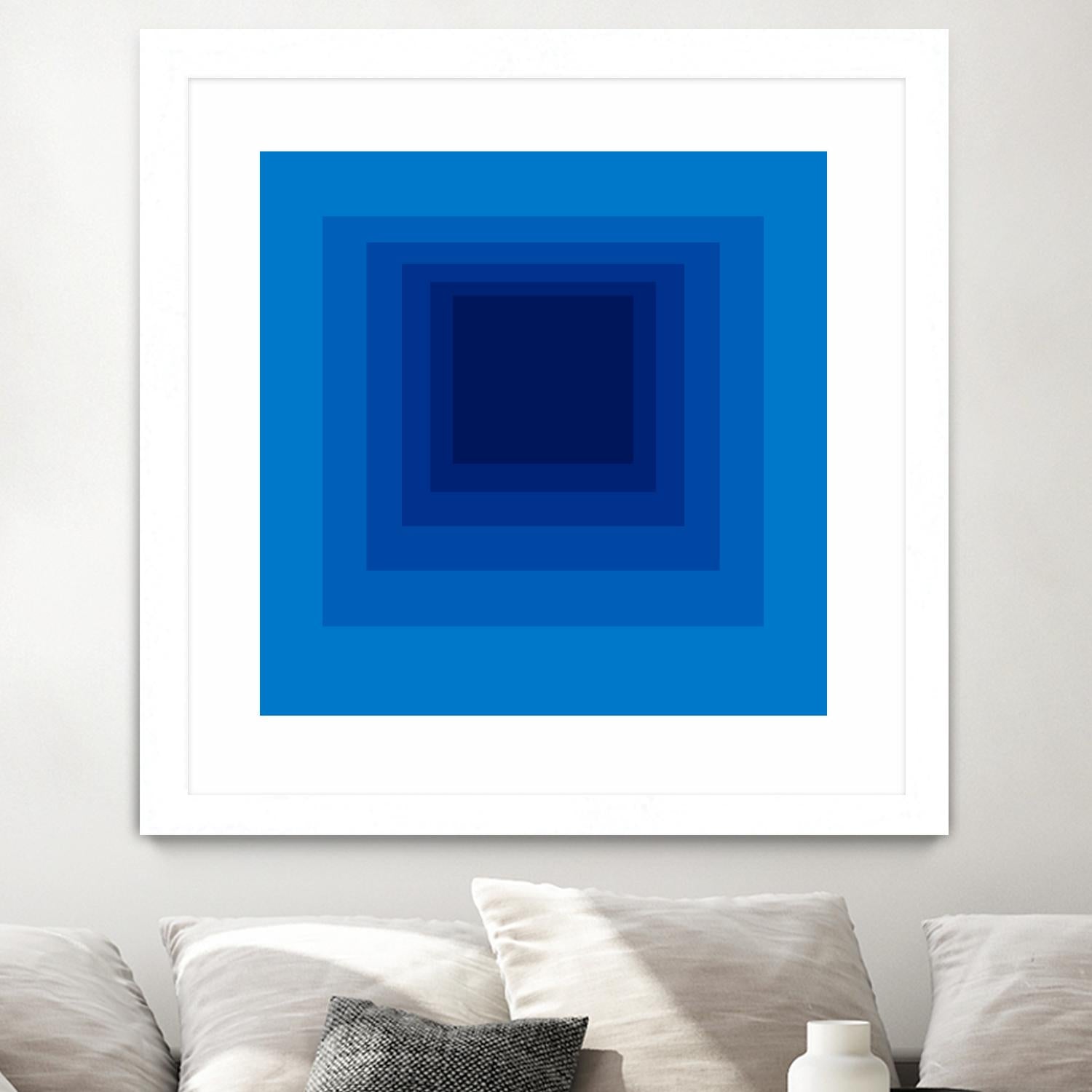 After Josef B by GI ArtLab on GIANT ART - blue abstract