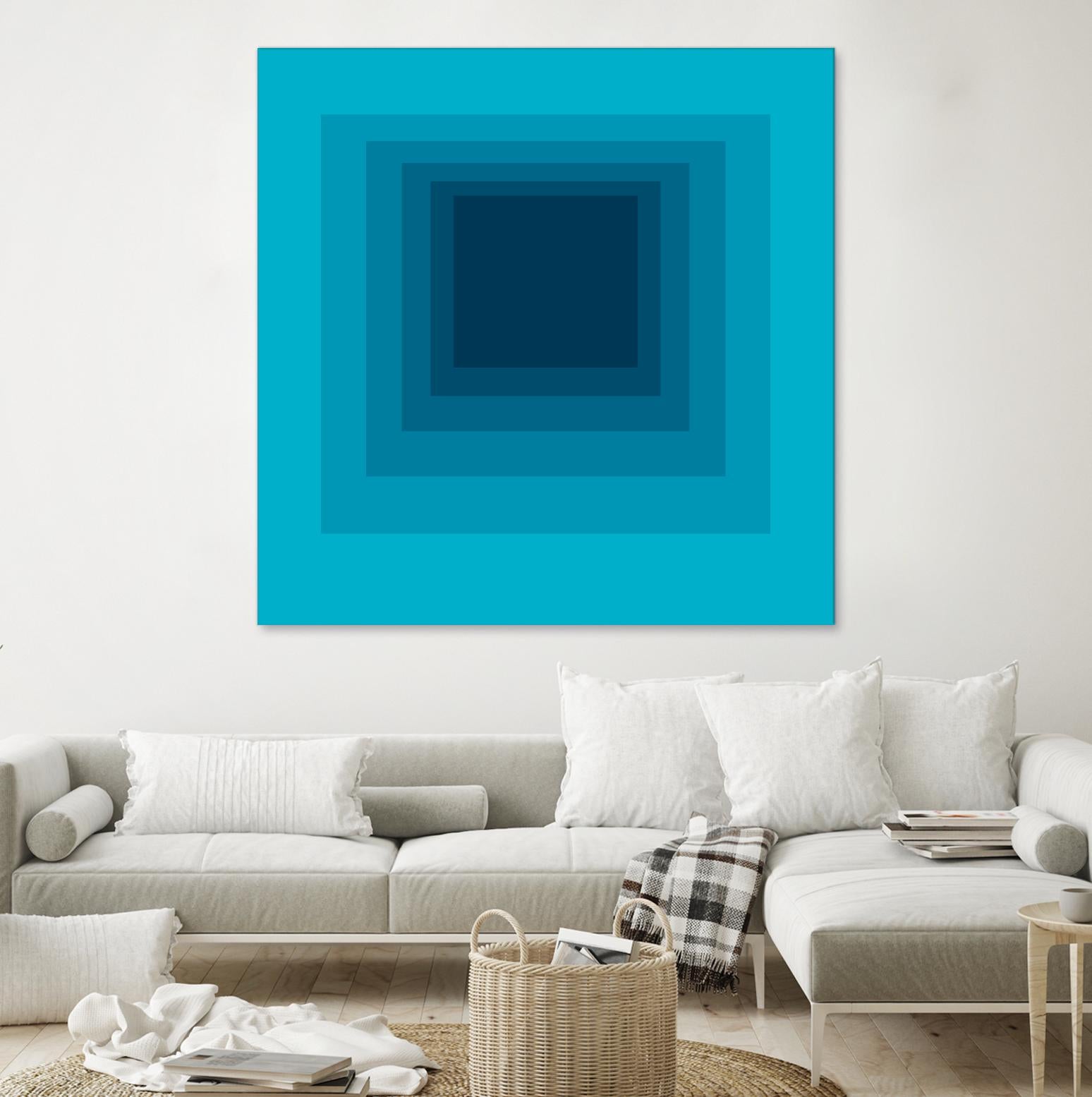 After Josef D by GI ArtLab on GIANT ART - blue abstract