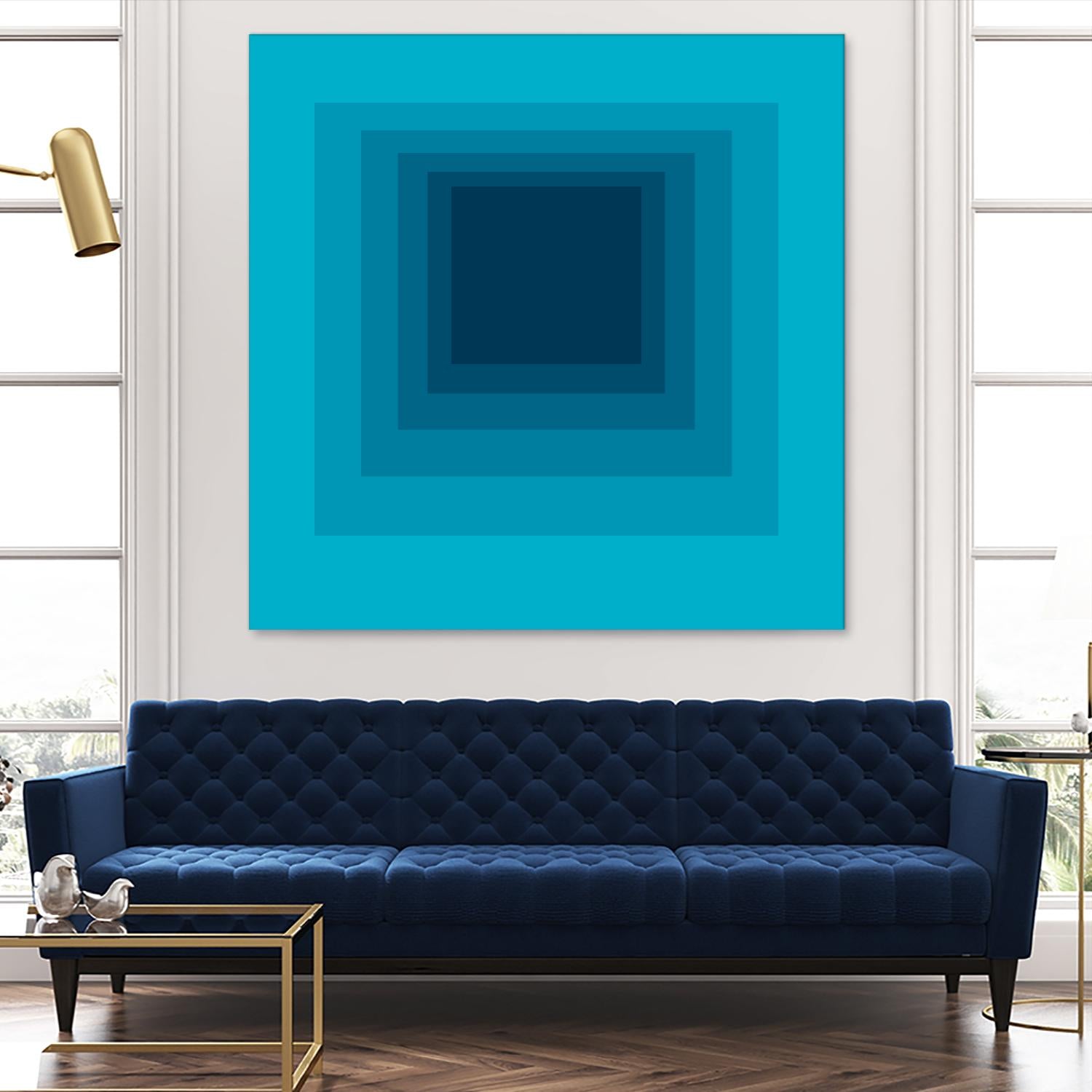 After Josef D by GI ArtLab on GIANT ART - blue abstract