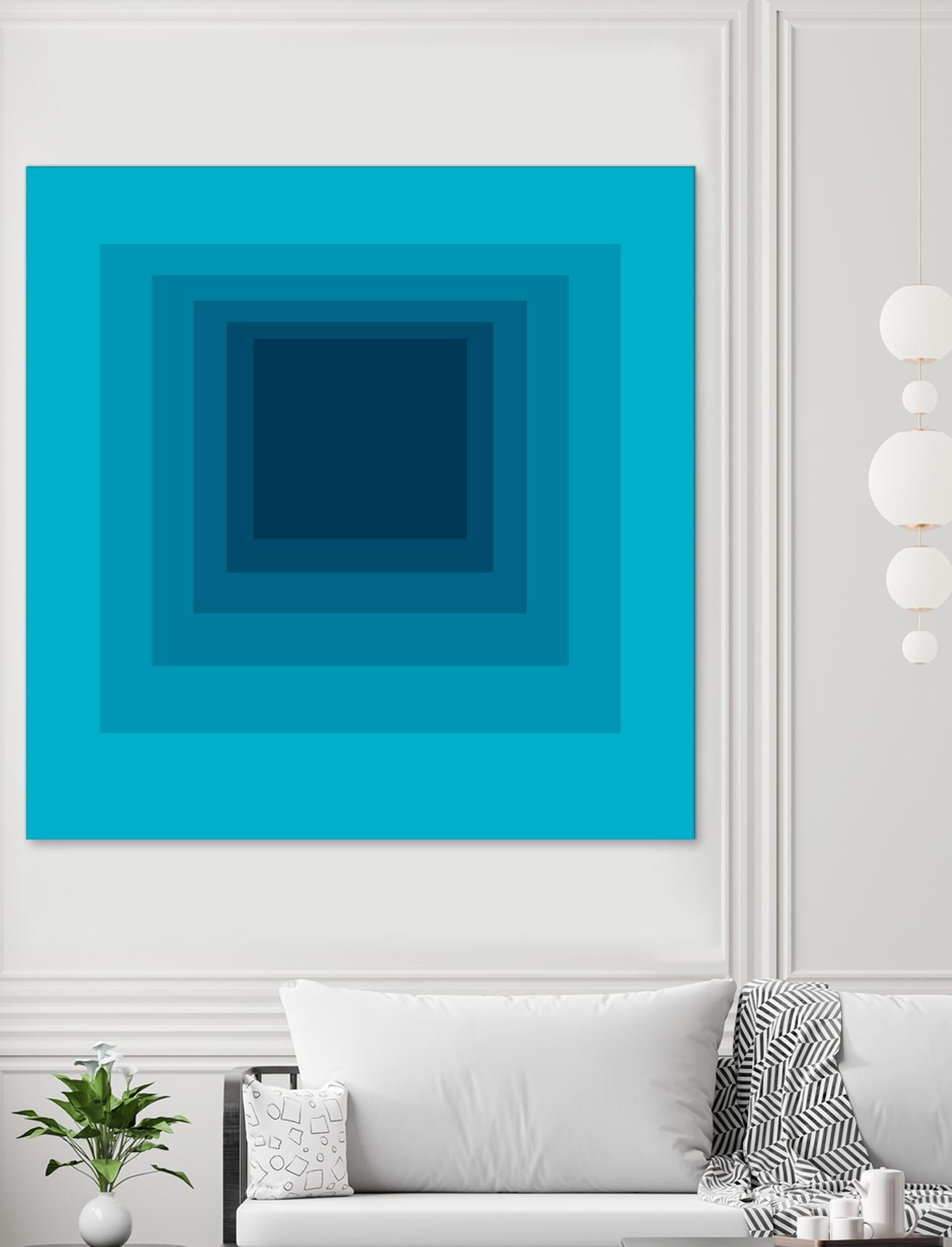 After Josef D by GI ArtLab on GIANT ART - blue abstract