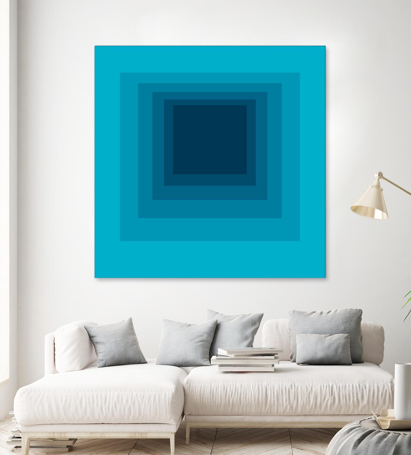 After Josef D by GI ArtLab on GIANT ART - blue abstract