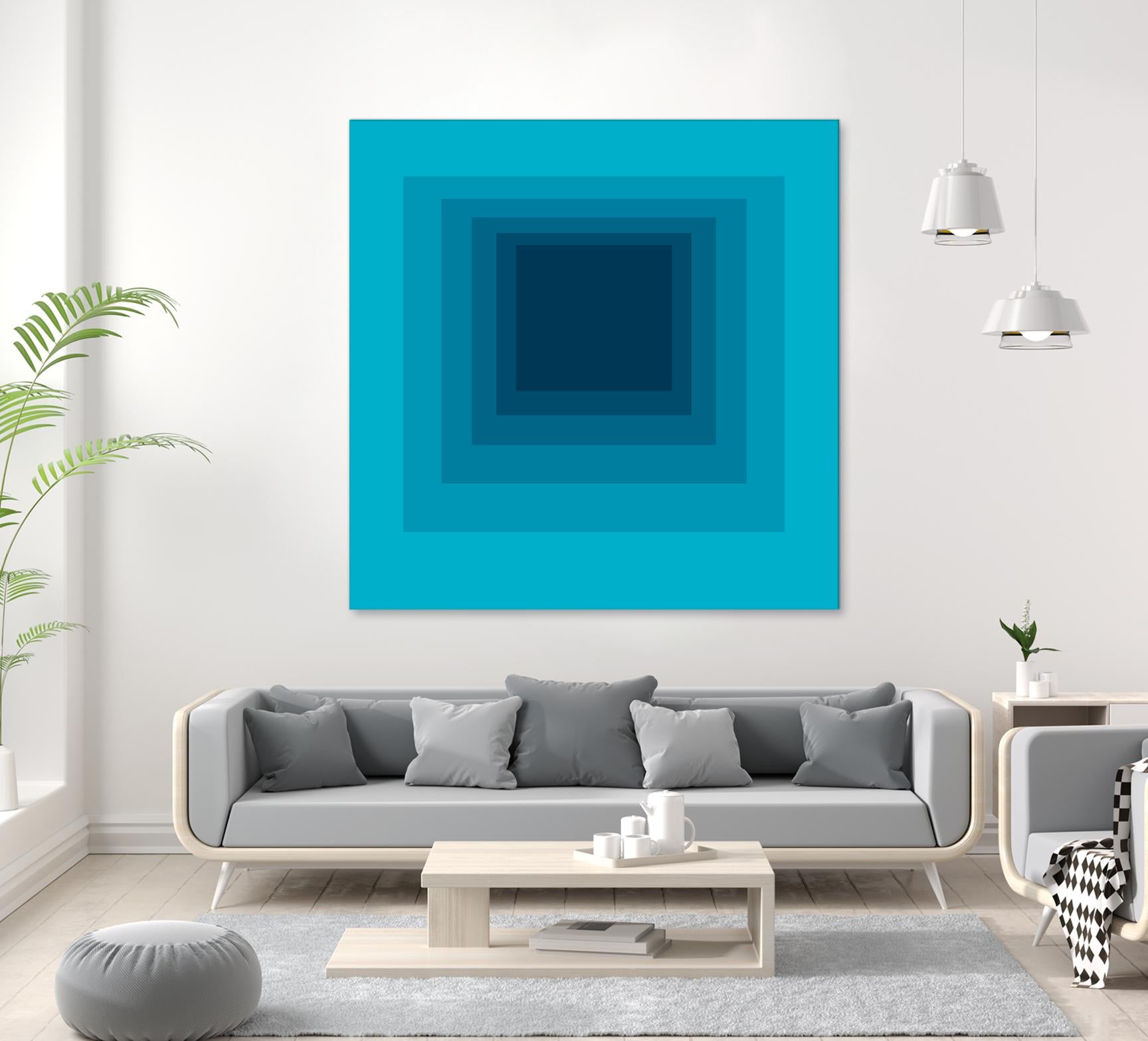 After Josef D by GI ArtLab on GIANT ART - blue abstract