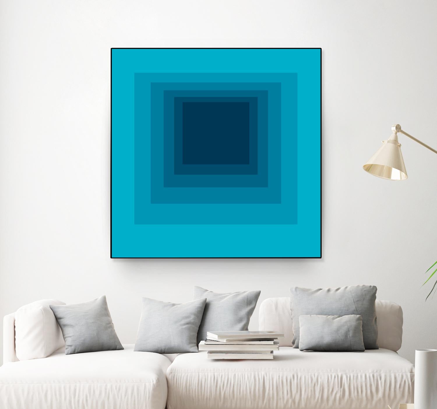 After Josef D by GI ArtLab on GIANT ART - blue abstract