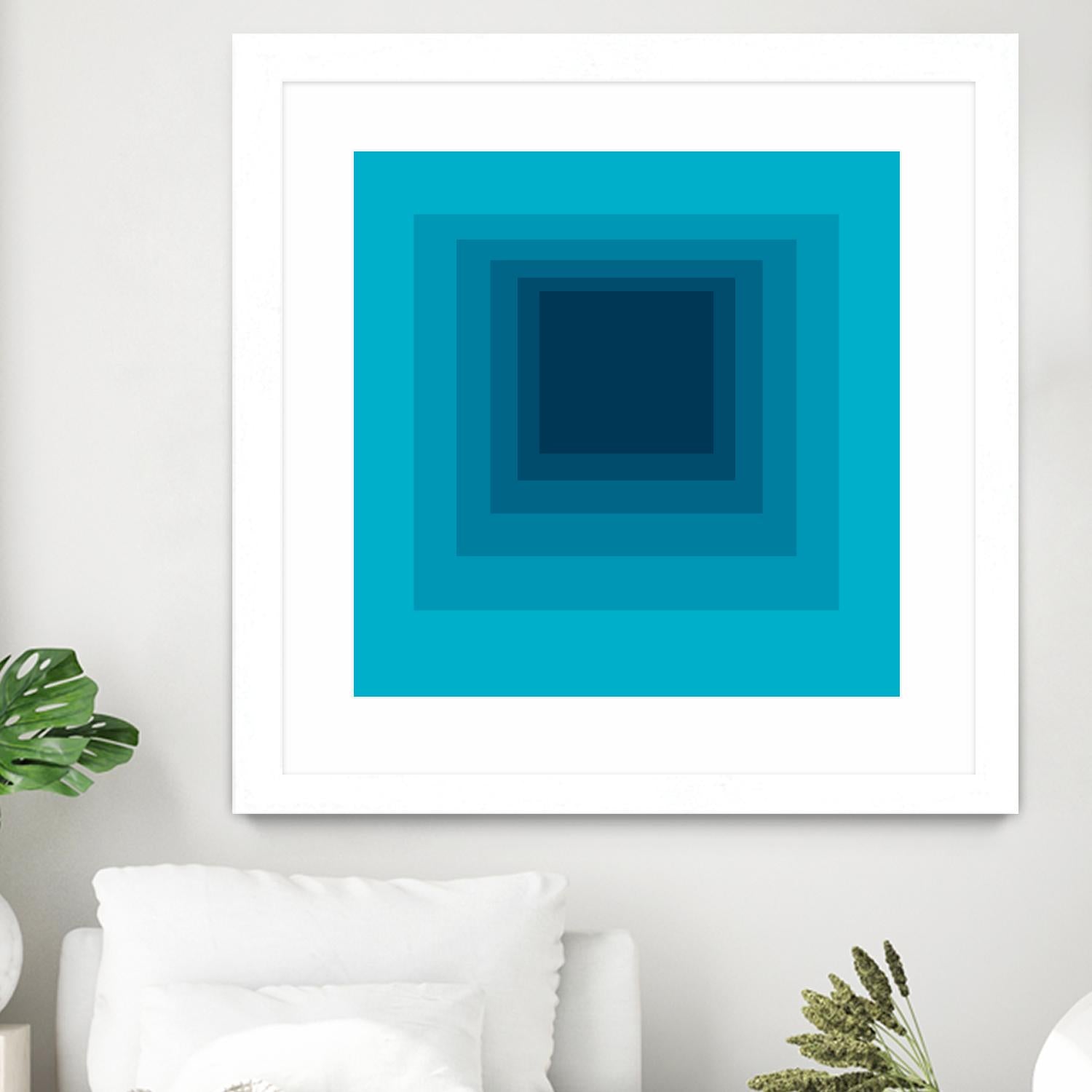 After Josef D by GI ArtLab on GIANT ART - blue abstract