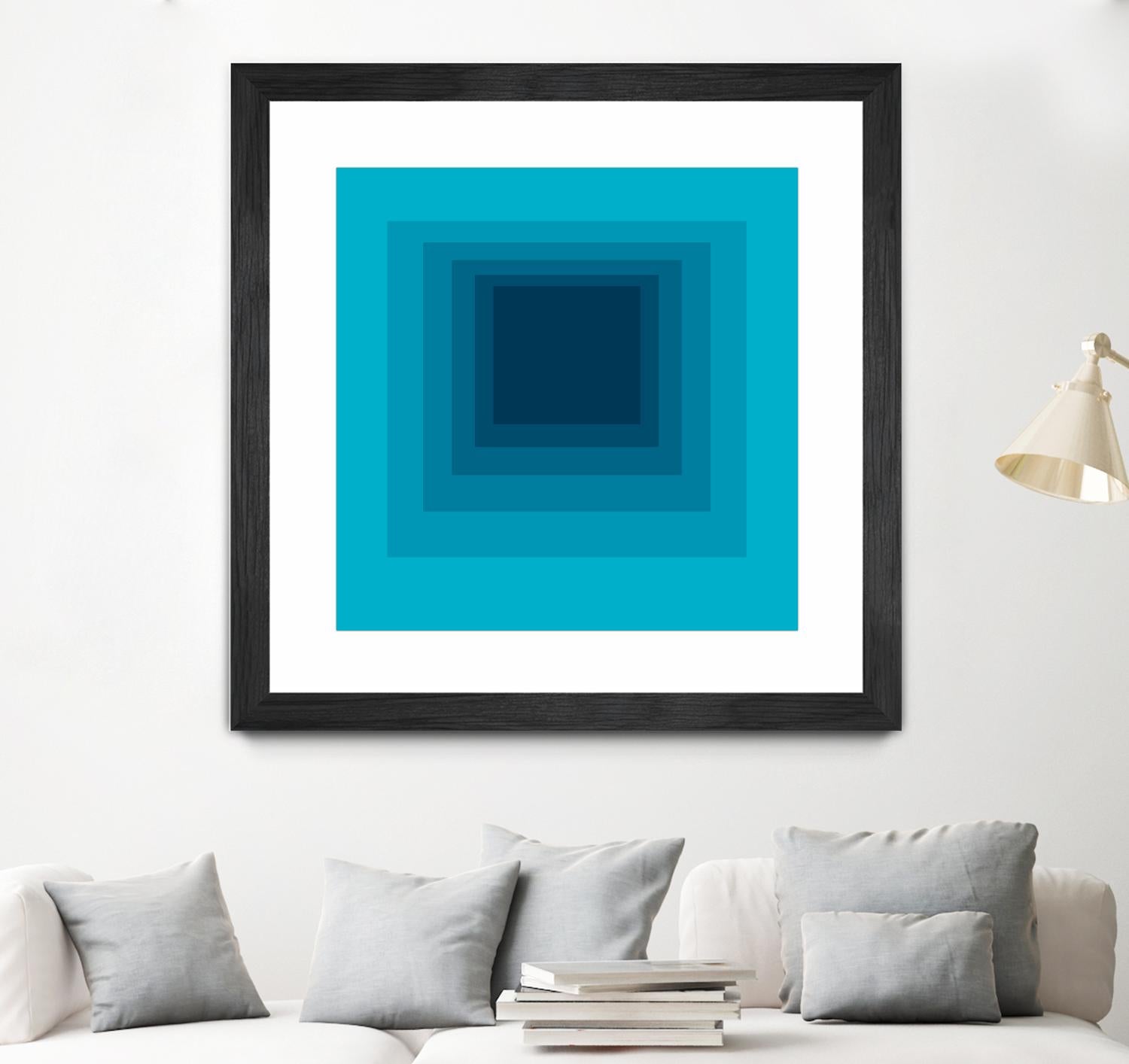 After Josef D by GI ArtLab on GIANT ART - blue abstract