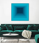 After Josef D by GI ArtLab on GIANT ART - blue abstract