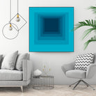 After Josef D by GI ArtLab on GIANT ART - blue abstract