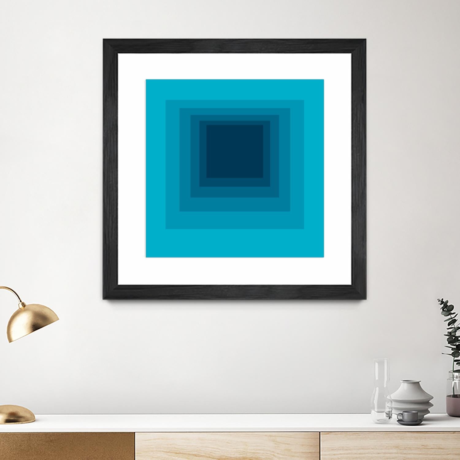 After Josef D by GI ArtLab on GIANT ART - blue abstract