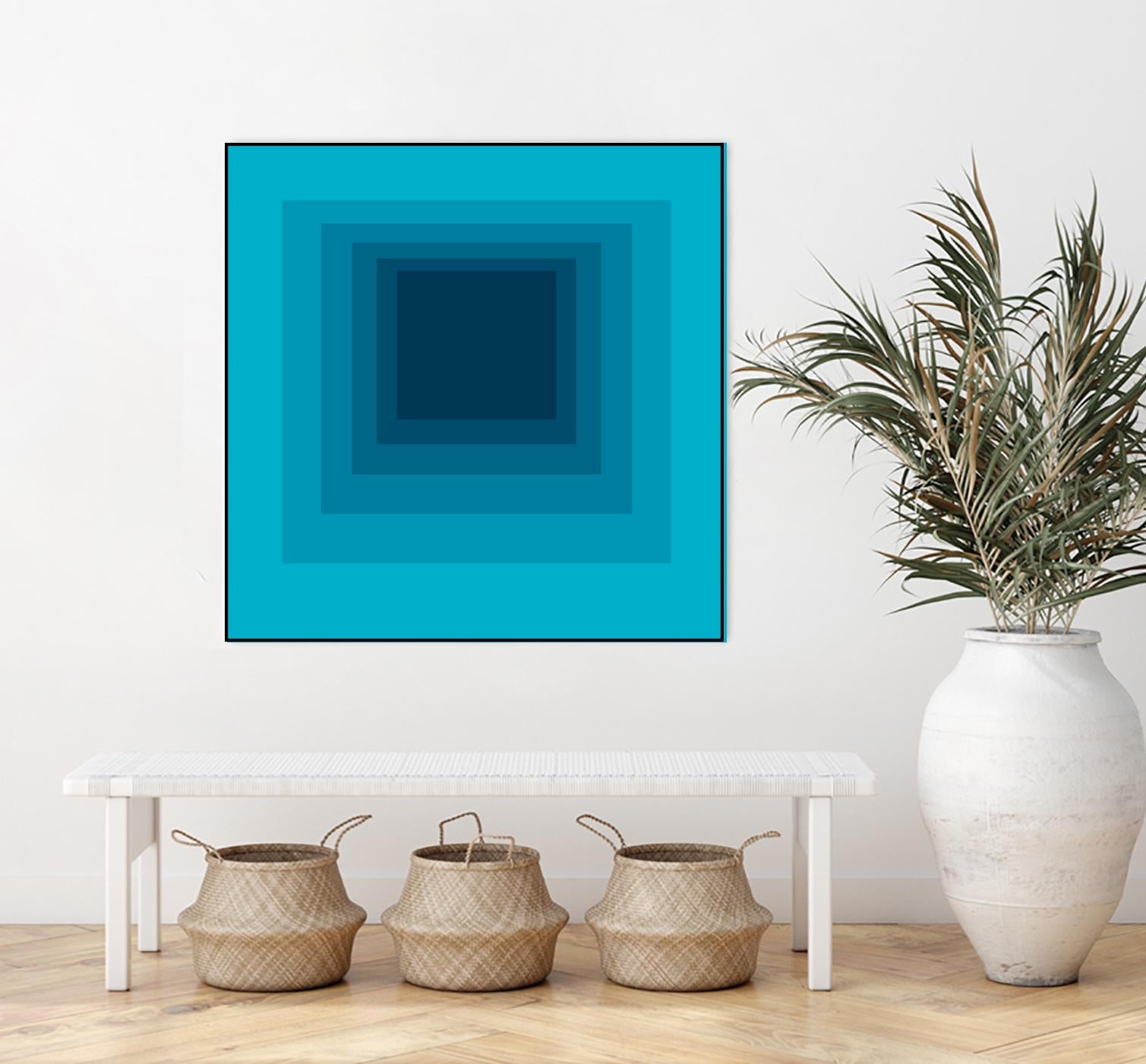 After Josef D by GI ArtLab on GIANT ART - blue abstract
