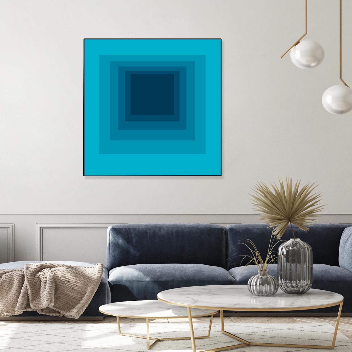 After Josef D by GI ArtLab on GIANT ART - blue abstract