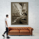 Sailing in Sepia A by GI ArtLab on GIANT ART - brown nautical