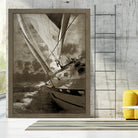Sailing in Sepia A by GI ArtLab on GIANT ART - brown nautical