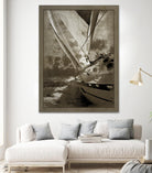 Sailing in Sepia A by GI ArtLab on GIANT ART - brown nautical