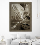 Sailing in Sepia A by GI ArtLab on GIANT ART - brown nautical