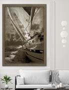 Sailing in Sepia A by GI ArtLab on GIANT ART - brown nautical