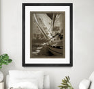 Sailing in Sepia A by GI ArtLab on GIANT ART - brown nautical