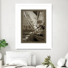 Sailing in Sepia A by GI ArtLab on GIANT ART - brown nautical