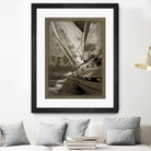 Sailing in Sepia A by GI ArtLab on GIANT ART - brown nautical