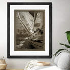 Sailing in Sepia A by GI ArtLab on GIANT ART - brown nautical