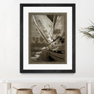 Sailing in Sepia A by GI ArtLab on GIANT ART - brown nautical
