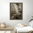 Sailing in Sepia A by GI ArtLab on GIANT ART - brown nautical