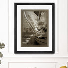 Sailing in Sepia A by GI ArtLab on GIANT ART - brown nautical