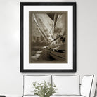 Sailing in Sepia A by GI ArtLab on GIANT ART - brown nautical
